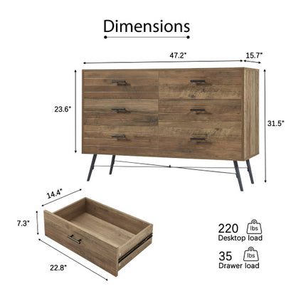 6-drawer Cabinet TV Stand