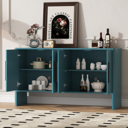 4-door Large Storage Retro Side Cabinet