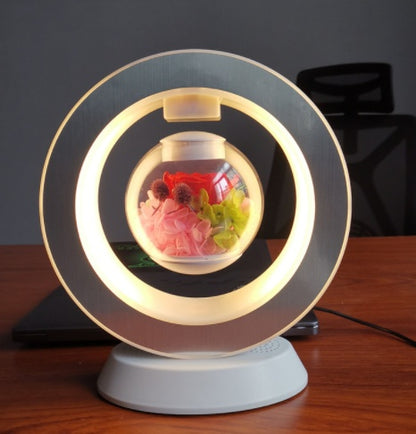 Valentines Day Gift Heart Floating Table LED Night Light Magnetic Levitation Creatives Lamp Desk Lamp Home Decor