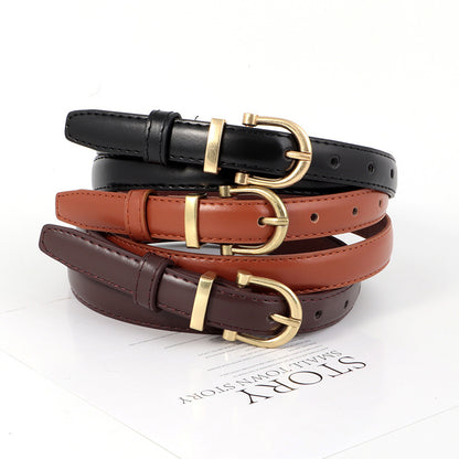 Retro Fashionable All-match Decorative Thin Belt