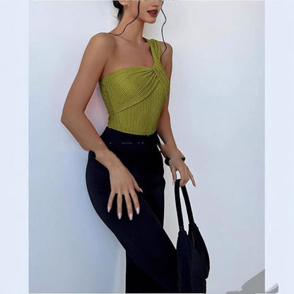 Women's Knitted Sleeveless Jumpsuit