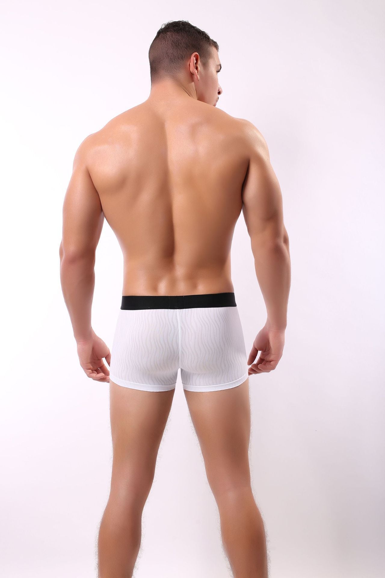 Striped Men's Underwear Breathable Close-fitting Boxers