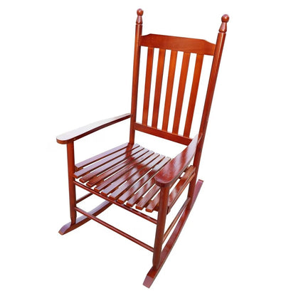 Wooden Porch Rocker Chair Brown