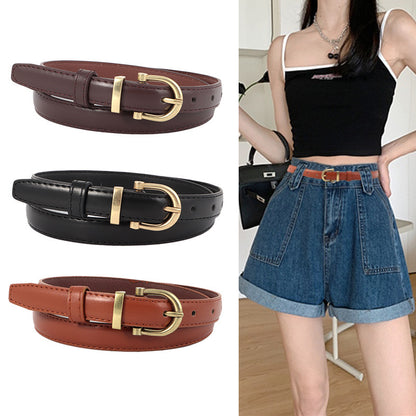 Retro Fashionable All-match Decorative Thin Belt