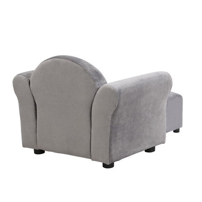 Children's Upholstered Sofa With Ottoman