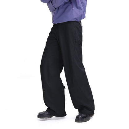 Waterproof Soft Shell Fleece-lined Mid-waist Casual Pants