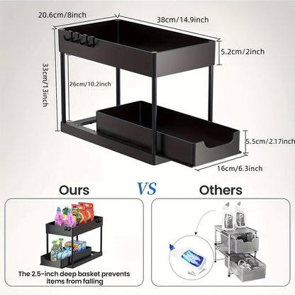 Table Pull-out Storage Rack Easy To Disassemble And Clean Storage Rack