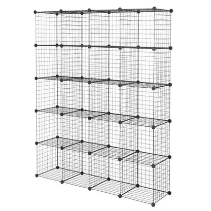 20 Grid Iron Mesh Material Storage Rack