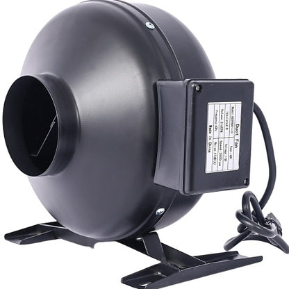 4-Inch 203 CFM Inline Duct Fan  Air Circulation Vent Blower For Hydroponics, Basements, And Kitchens