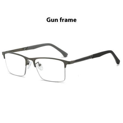 Stainless Steel Pupil Distance From Business Men's Presbyopic Glasses