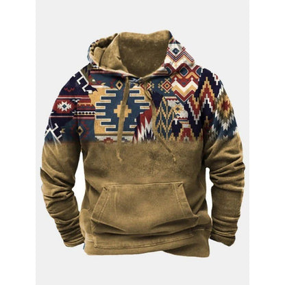 Retro Sweater 3D Printing Plus Size Loose Leisure Pullover Hoodie