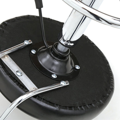 Strap Pattern Stool - Black