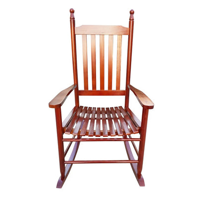 Wooden Porch Rocker Chair Brown