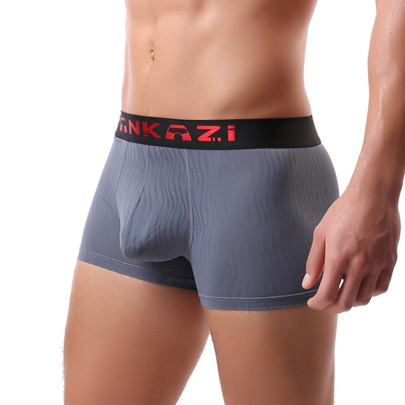 Striped Men's Underwear Breathable Close-fitting Boxers