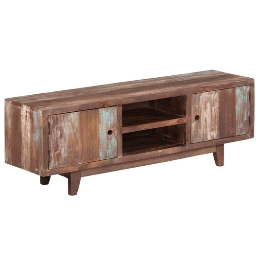 vidaXL TV Cabinet Solid Acacia Wood Vintage 118x30x40 cm