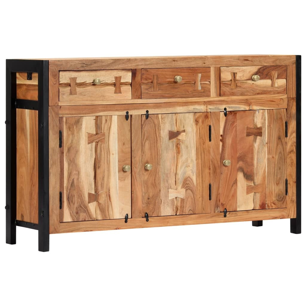 vidaXL Sideboard 47.2"x13.8"x29.5" Solid Acacia Wood