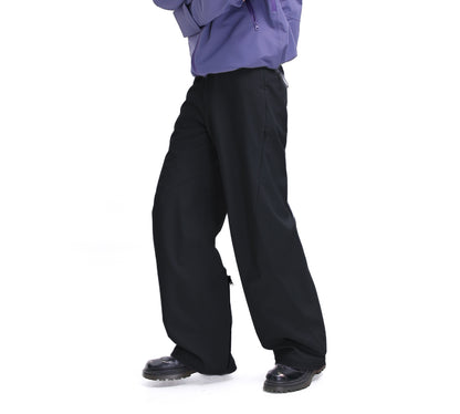 Waterproof Soft Shell Fleece-lined Mid-waist Casual Pants