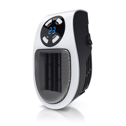 Brandson Steckdosen Heizlufter 500 W Plug-in Heater Keramik WeiB-schwarz