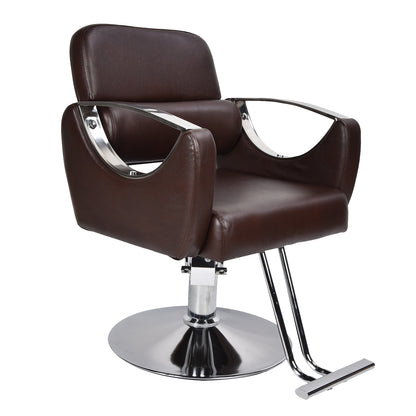 Retro Barber Chair Height Adjustable Hairdressing Chair for Beauty Salon Barber Shop