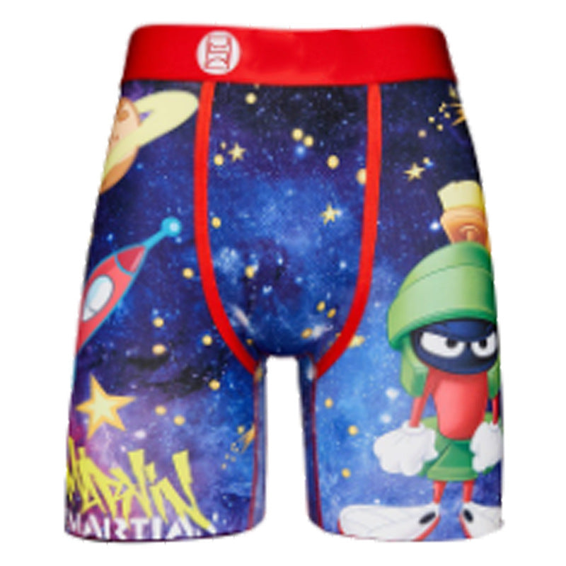 Cartoon Printed Boys Boxers Men Sports Underwear