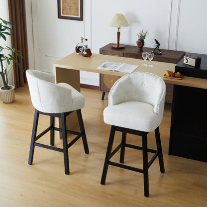 2-piece Set Of Rotating Bar Stools