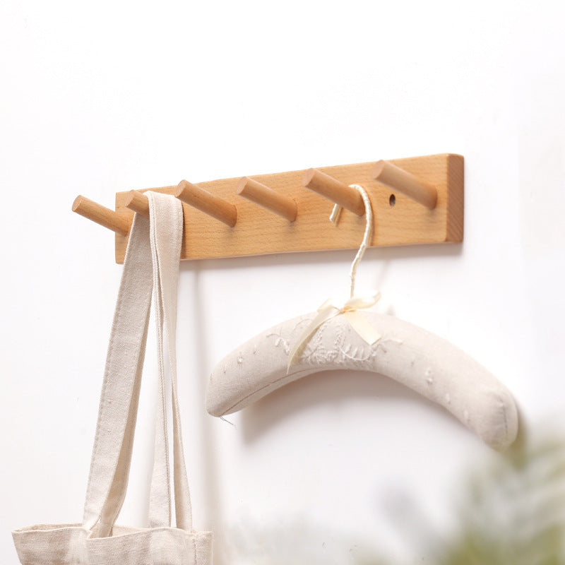 Clothes Hanging Rack Solid Wood Hook Strong Clothes Hook